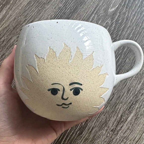 UO Taza Celestial Sun Face Ceramic Mug - Picture 1 of 4